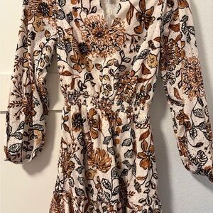 Lilly Pulitzer Axton Floral Print Long Sleeve Dress 00